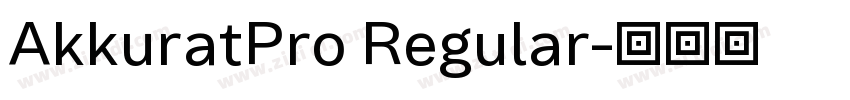 AkkuratPro Regular字体转换